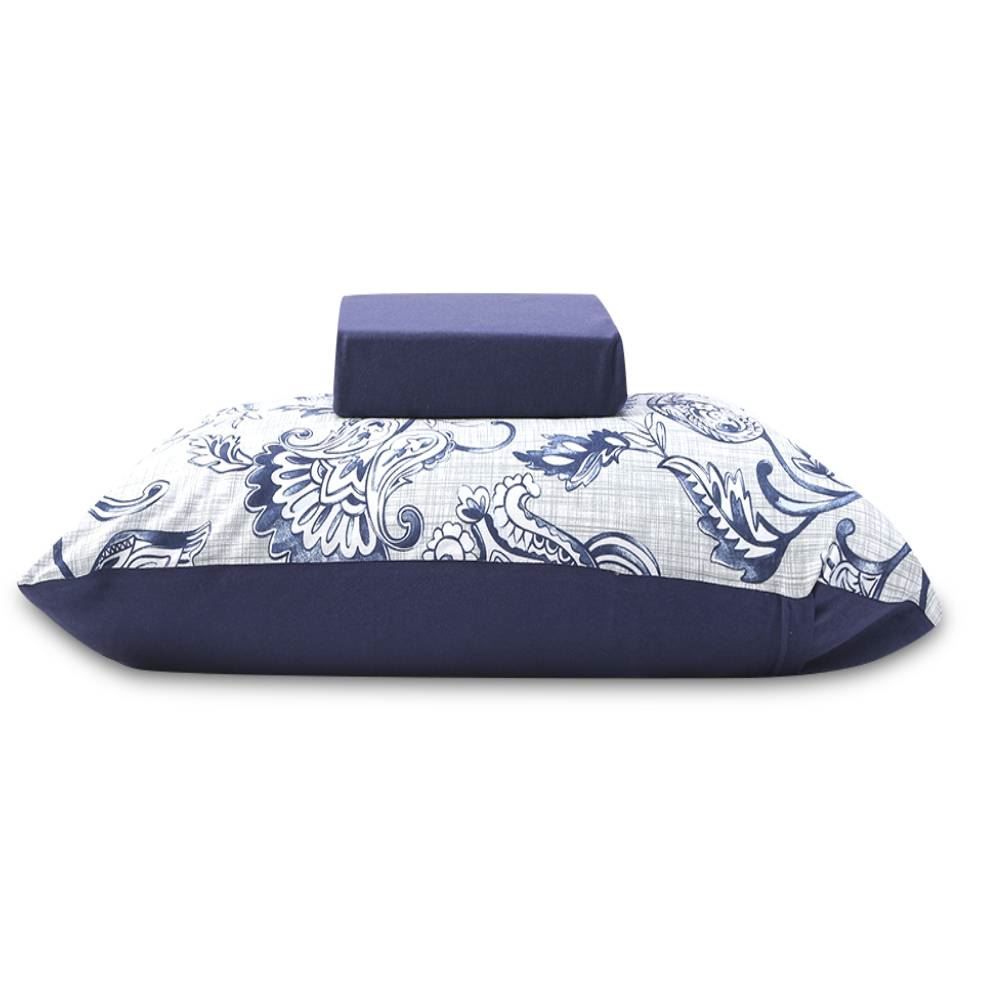 Jogo De Cama Solteiro Malha Havan Casa 2 Pçs - Zafiro Marinho