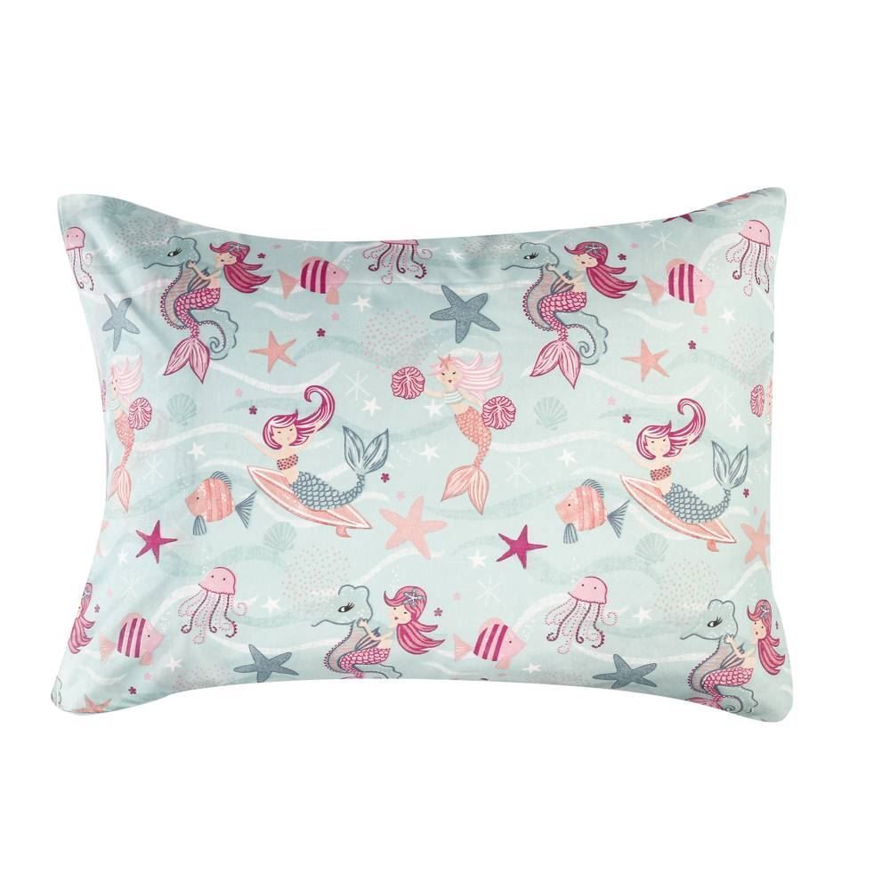 Jogo De Cama Solteiro 150 Fios Havan Kids 3 Pçs - Sereia Kids Acqua