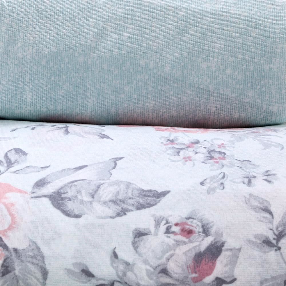 Jogo De Cama Solteiro Microfibra Havan Casa 3 Peças - Suela Flowers Verde