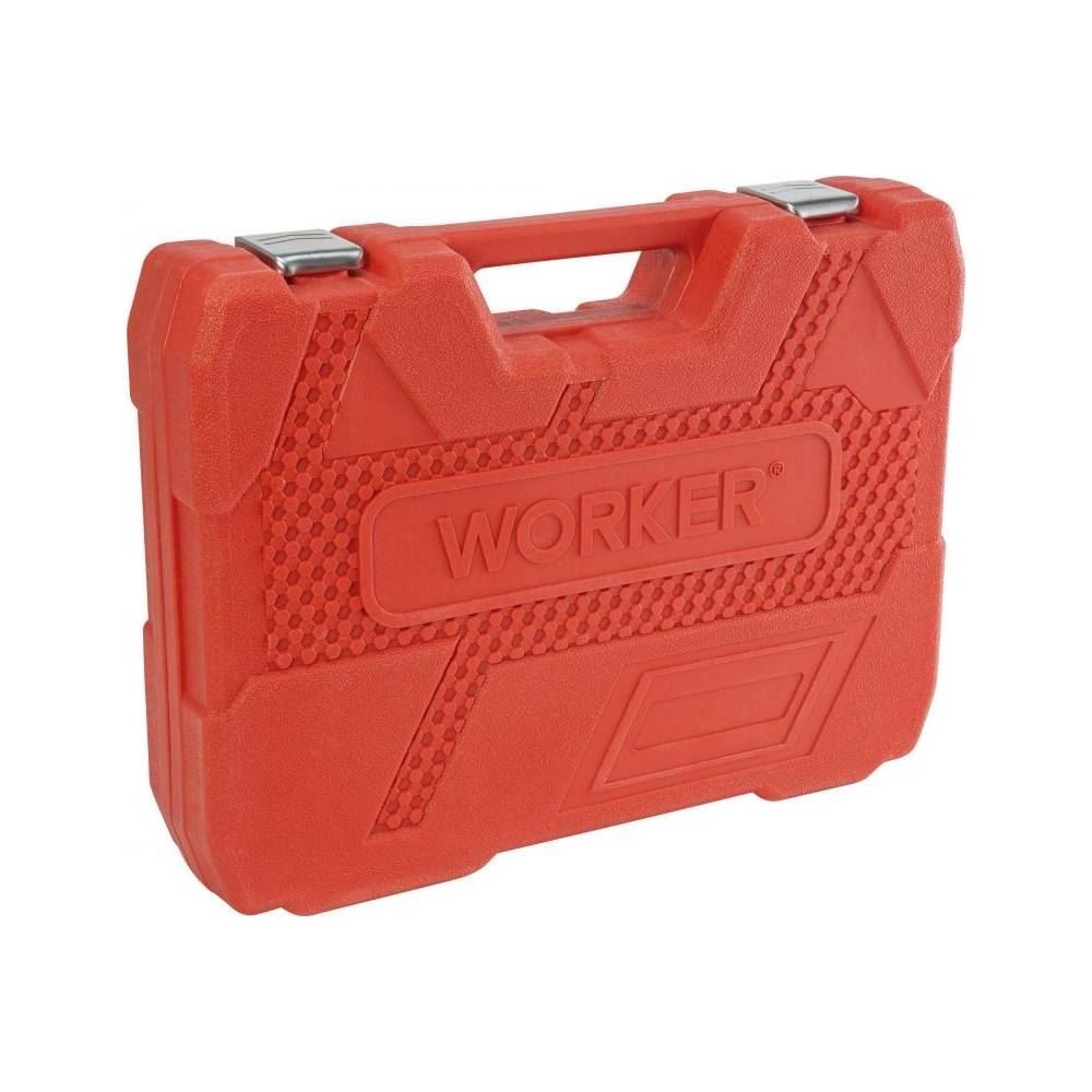 Jogo De Ferramenta Worker C/ Maleta Chaves Manuais Combinadas - 94 pçs