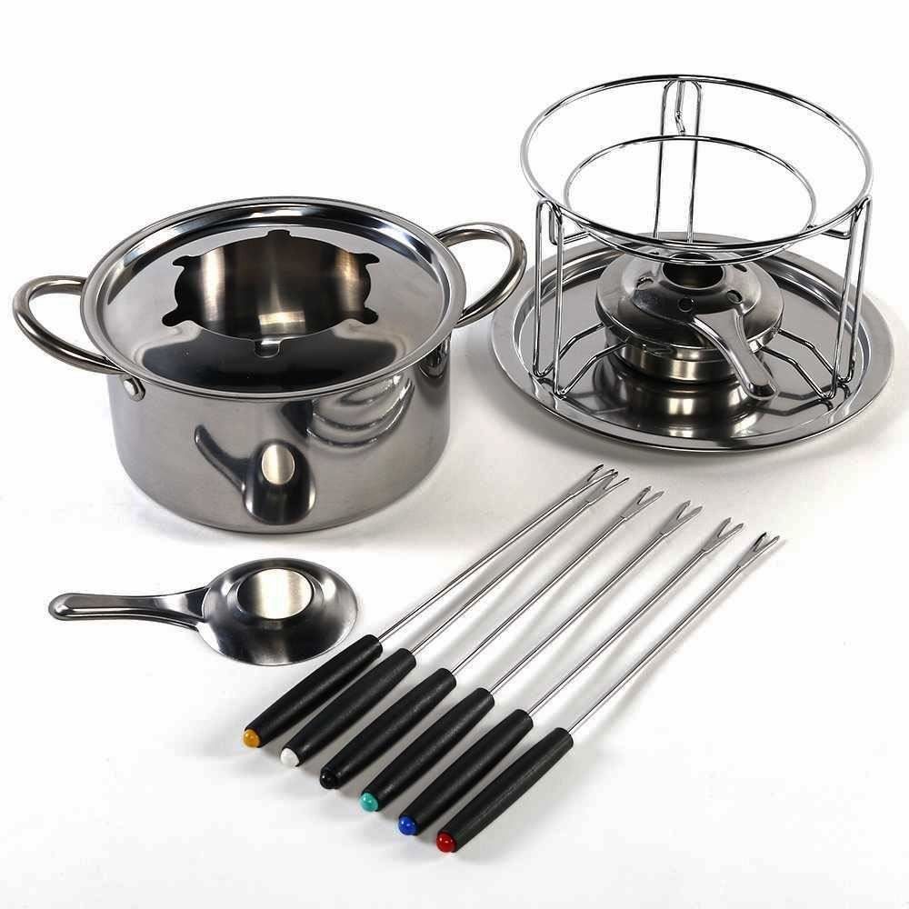 Jogo De Fondue Prata Havan Casa - 11 Peças