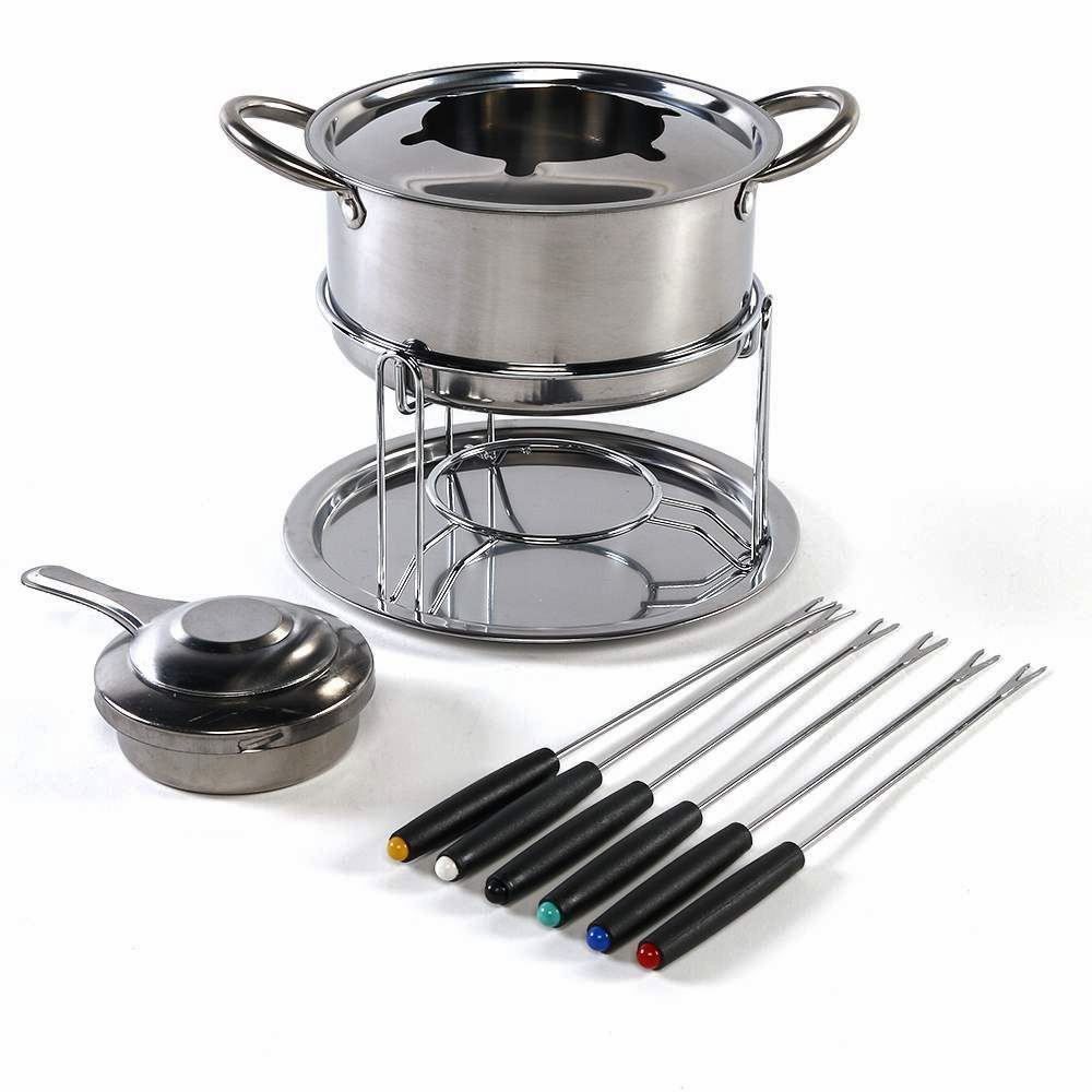 Jogo De Fondue Prata Havan Casa - 11 Peças