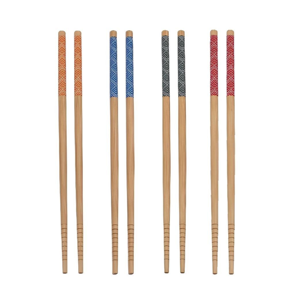 Jogo De Hashi Em Bambu Havan Casa 4 Pares - Estampado