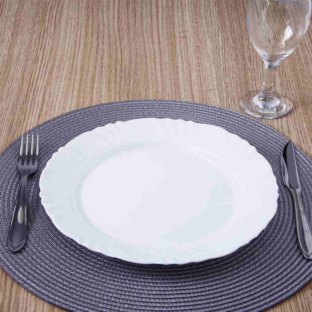 Aparelho De Jantar Opaline Pétala Com Taças Nadir 16 Peças - Branco