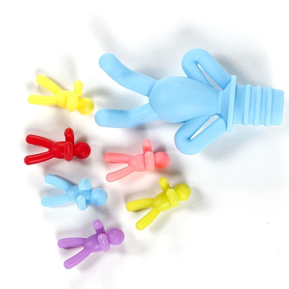 Jogo De Marcadores De Taças Com Rolha De Silicone Havan Casa 7 Pçs - Sortido