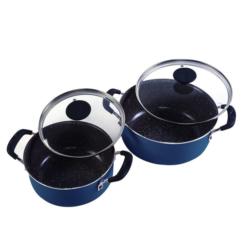 Jogo De Panelas Alumínio Indução Tunis Tramontina 5 Peças - Azul Mediterrâneo