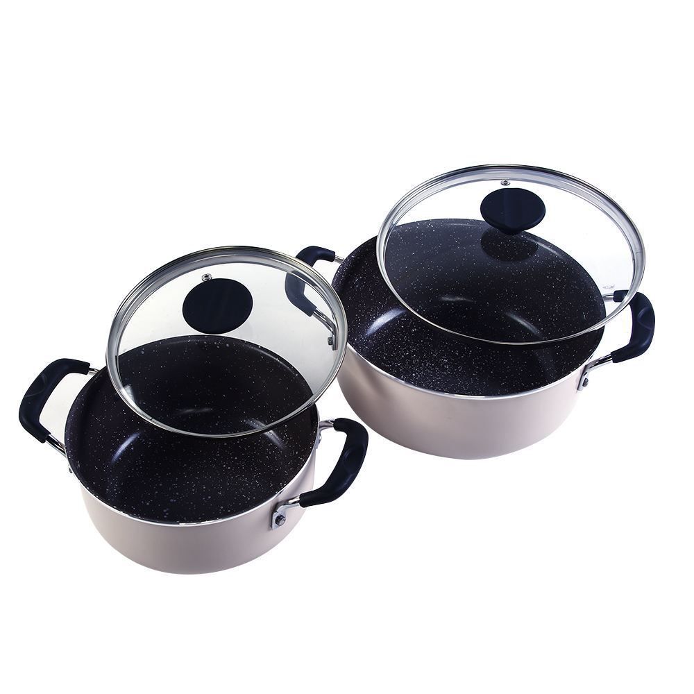 Jogo De Panelas Alumínio Indução Tunis Tramontina 5 Peças - Rosa Trufado