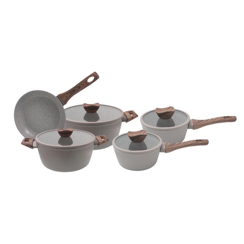 Jogo De Panelas Elegance Indução Havan Casa 5 Pçs - Chocolate