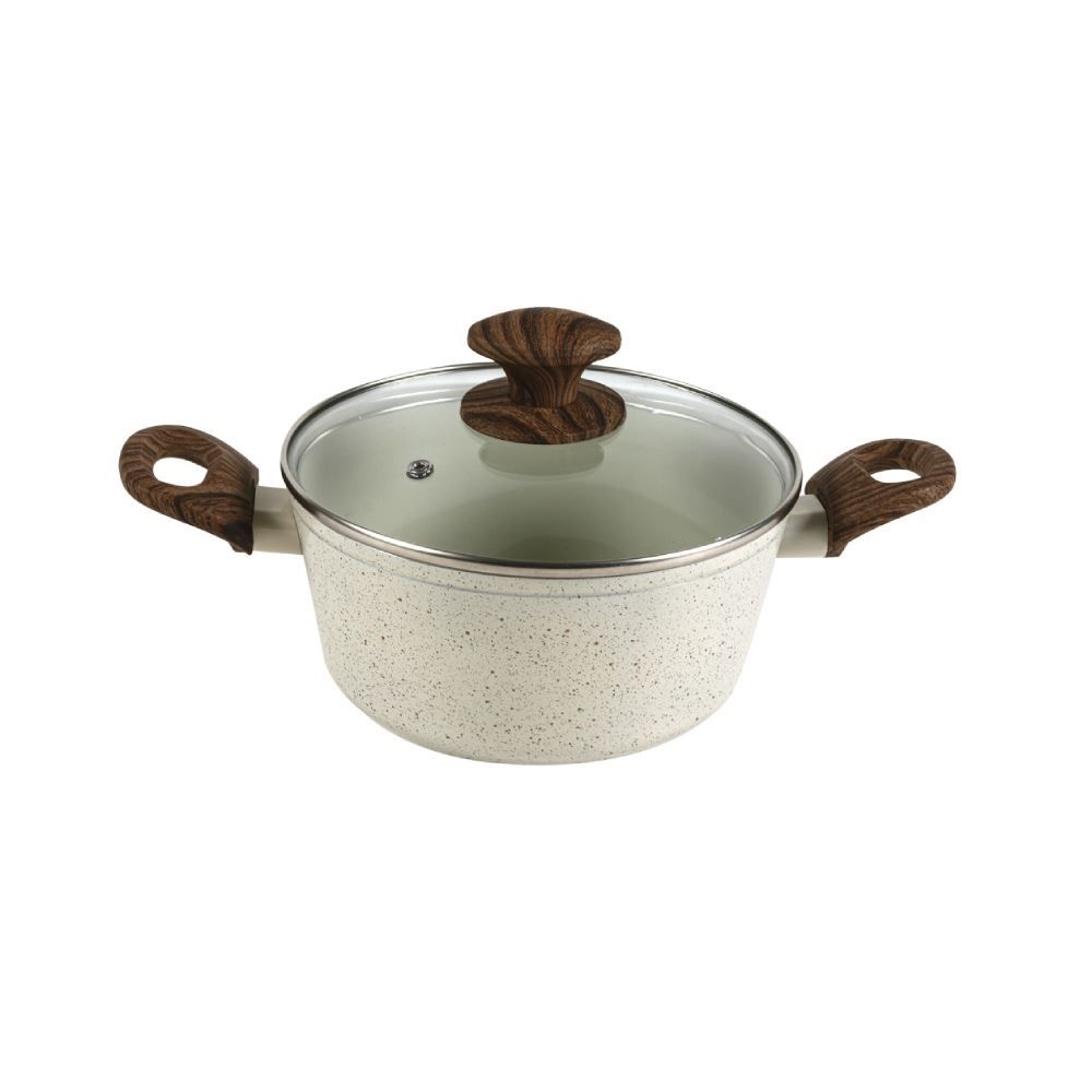 Jogo De Panelas Indução Montreal Havan Casa 5 Peças - Baunilha