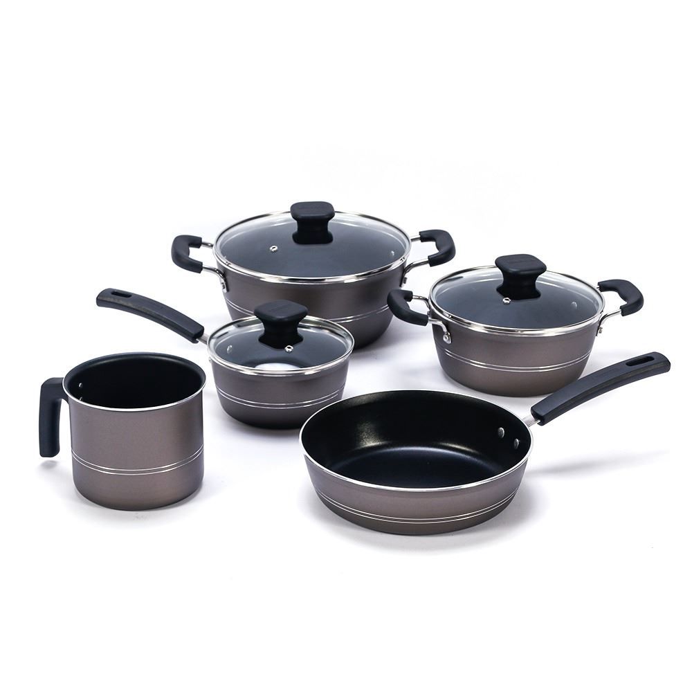 Jogo De Panelas Sicília Tramontina 5 Peças - Marrom