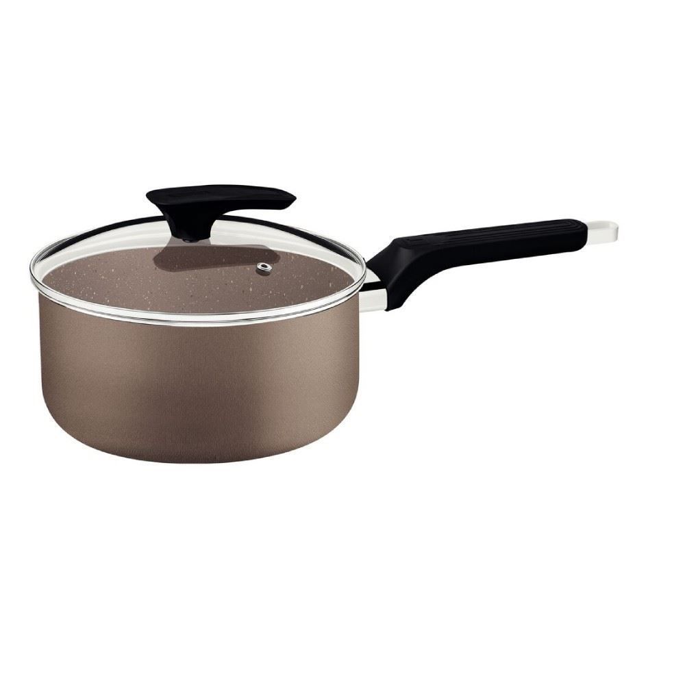 Jogo De Panelas Tramontina Milazzo 7 Peças - Amêndoa