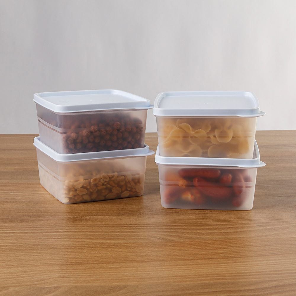 Jogo De Potes Herméticos Essencial Dup 1 Litro - 4 Peças