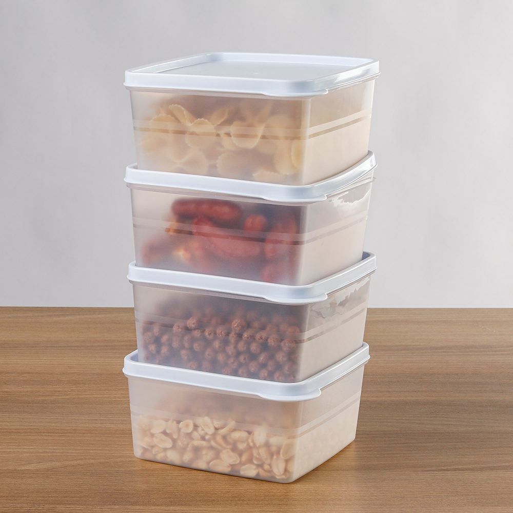 Jogo De Potes Herméticos Essencial Dup 1 Litro - 4 Peças