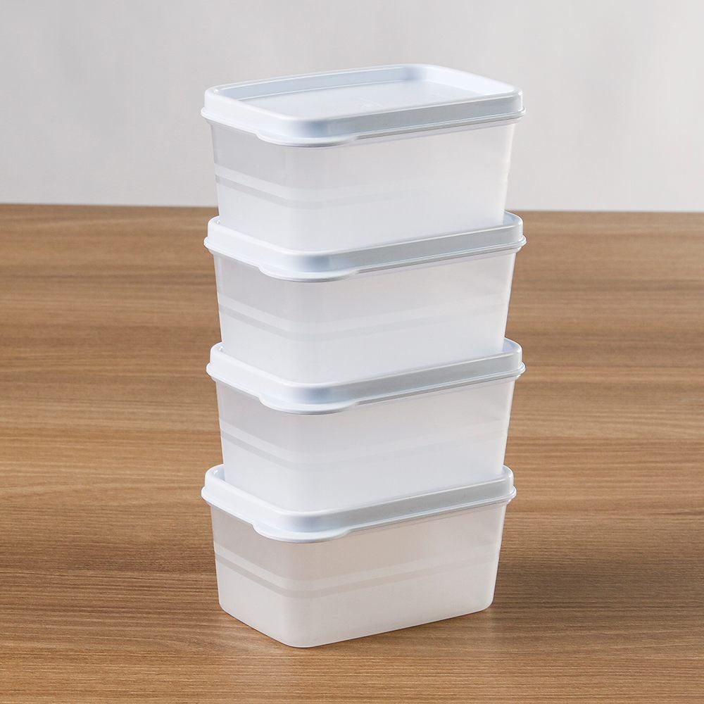 Jogo De Potes Herméticos Essencial Dup 250 Ml - 4 Peças