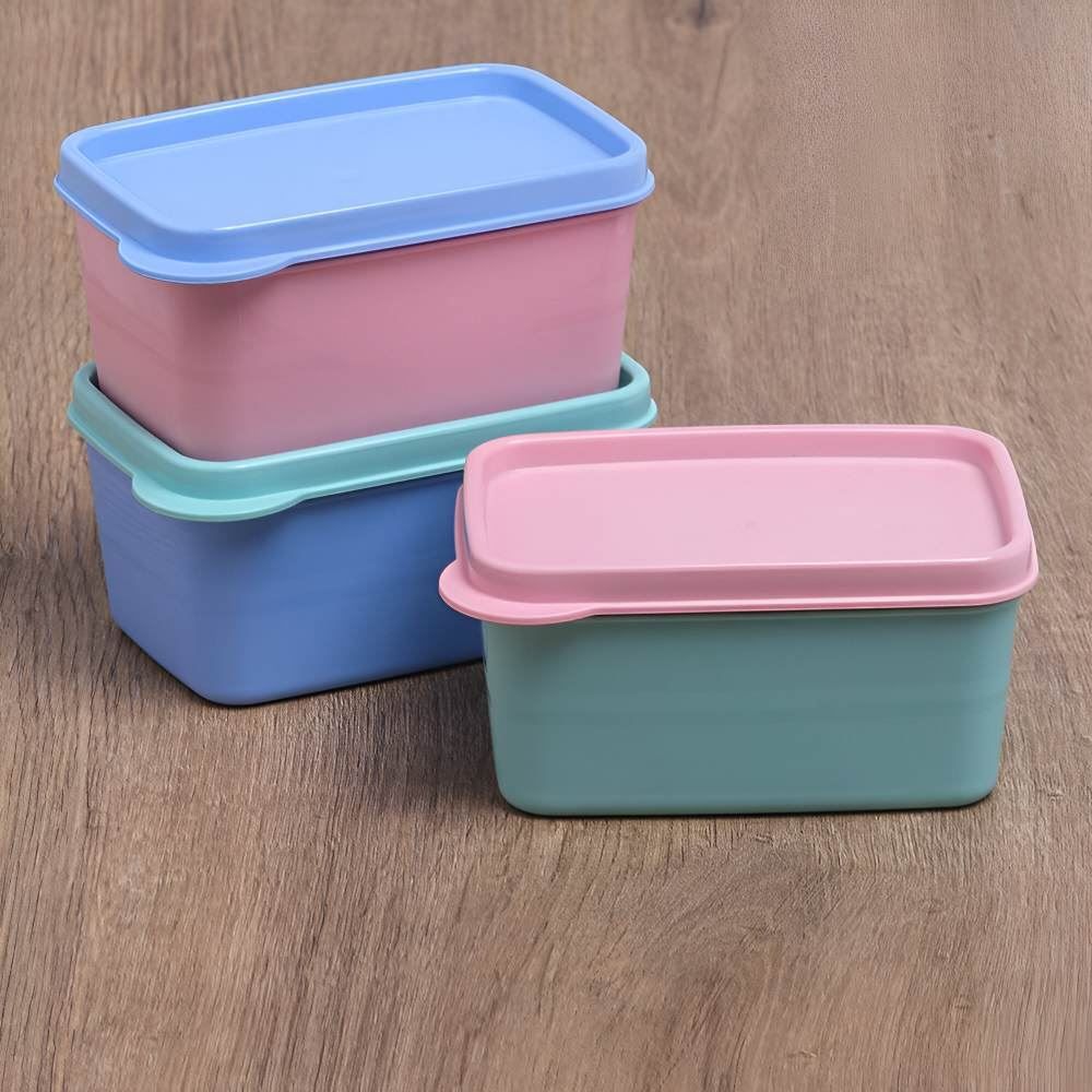 Jogo De Potes Herméticos Kids Dup 3 Peças 250 Ml - Colors