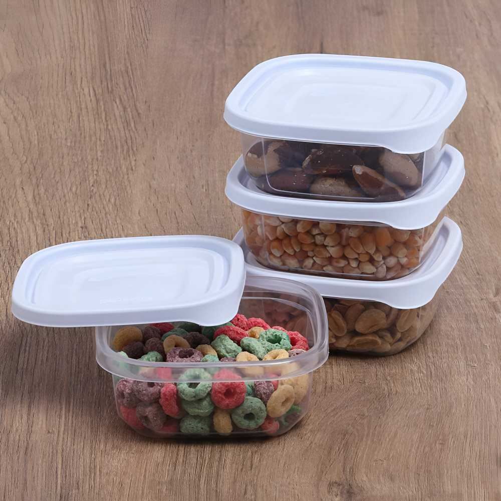 Jogo De Potes Mais Plasvale 250 Ml - 4 Peças