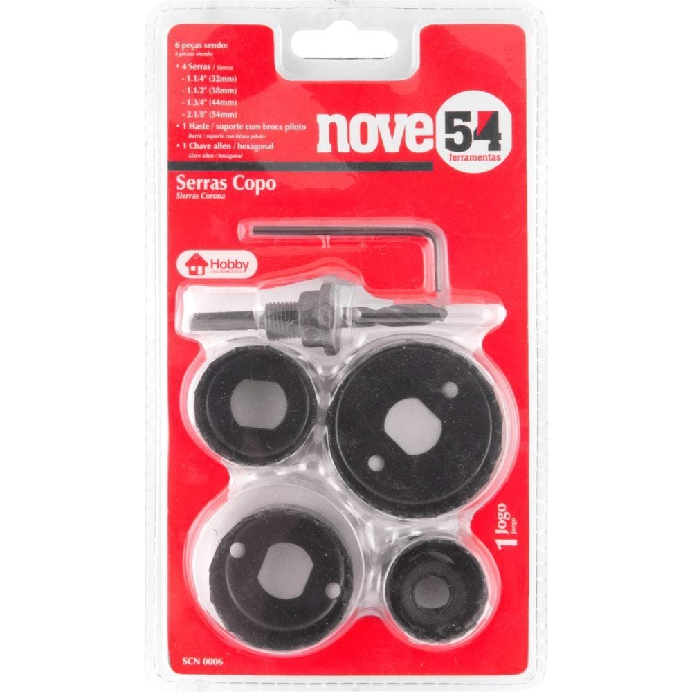 Jogo De Serra Copo Com 6 Peças Nove54 - 3517006000