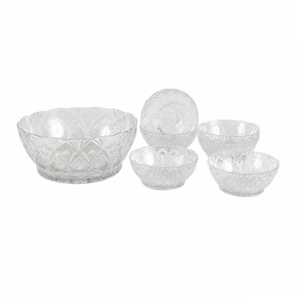 Jogo De Sobremesa Orlando Havan Casa 7 Peças - Vidro