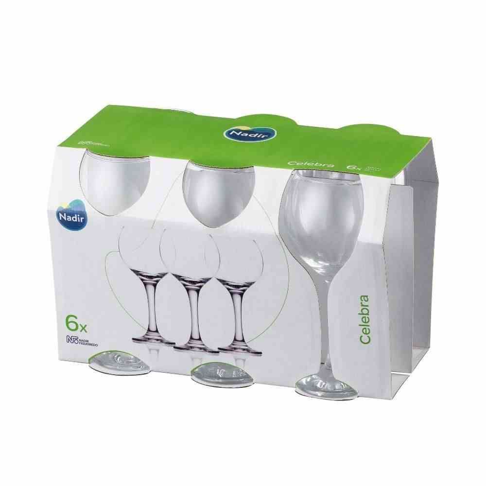 Jogo De Taças Água/Vinho 6 Peças 400Ml - Celebra