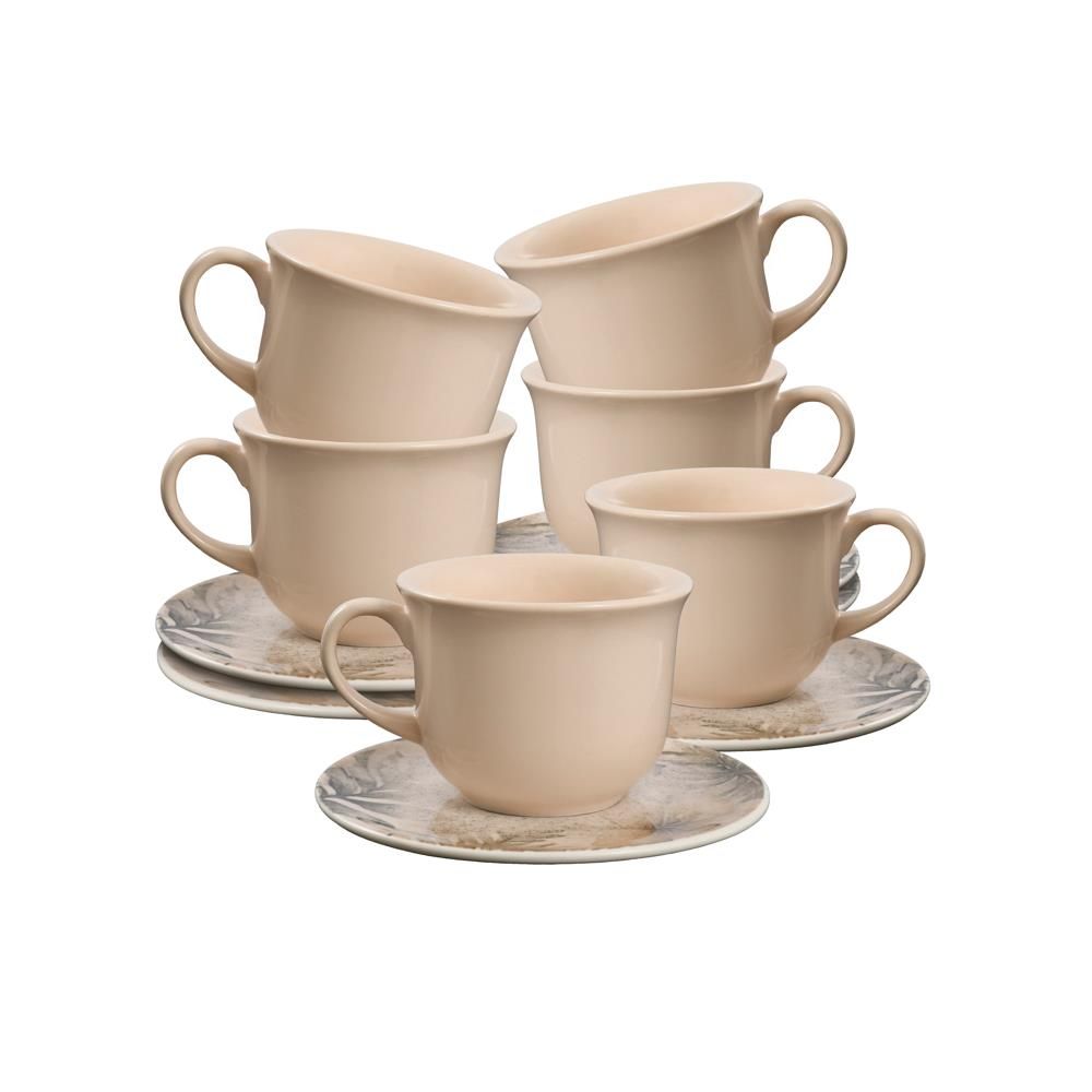 Jogo De Xícara De Chá Aurora Biona 12 Pçs