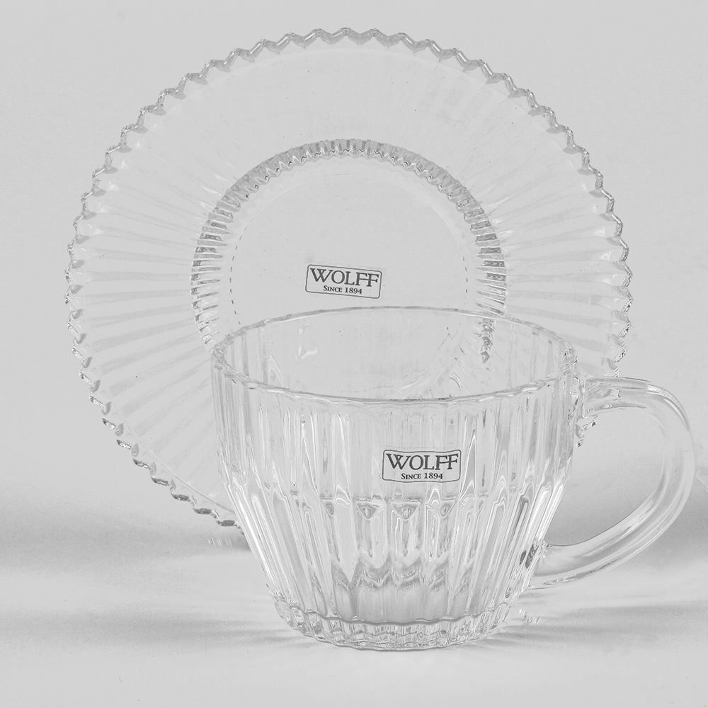 Jogo De Xícaras De Chá Com Pires Imperatriz 4 Peças - 220ml