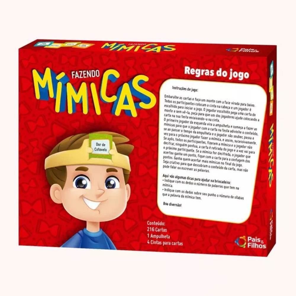 Jogo Fazendo Mimicas Pais E Filhos - 0987