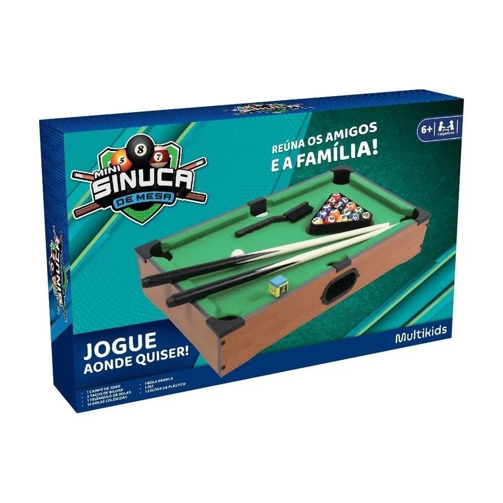Jogo Mini Sinuca De Mesa Multikids Com Acessórios - BR2074