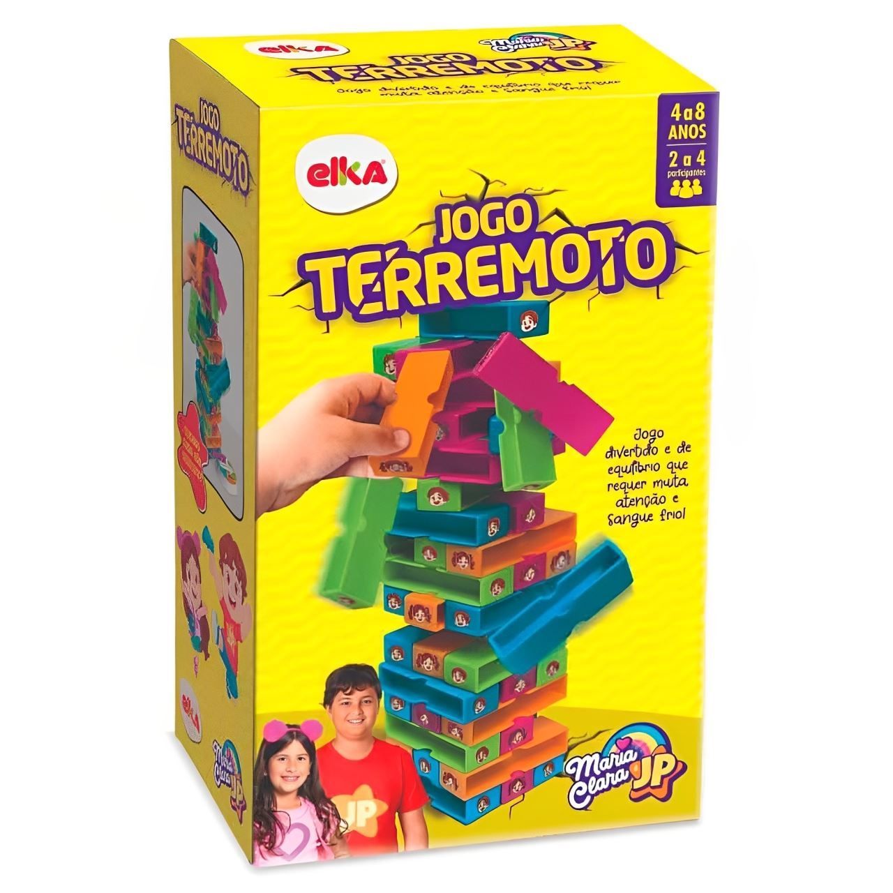 Jogo Terremoto Maria Clara E Jp 48 Blocos Elka - 1159