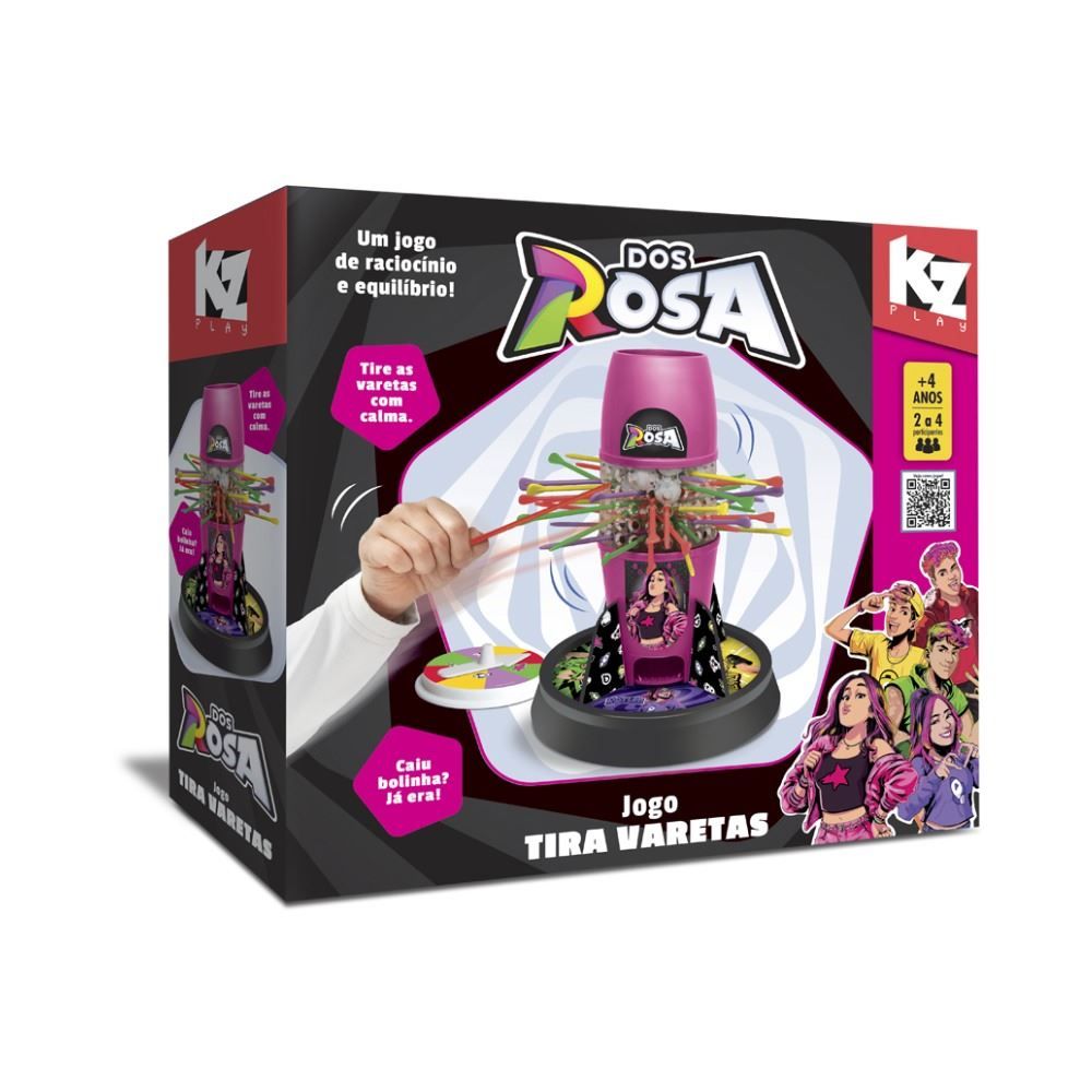 Jogo Tira Varetas Dos Rosa Elka - 1320