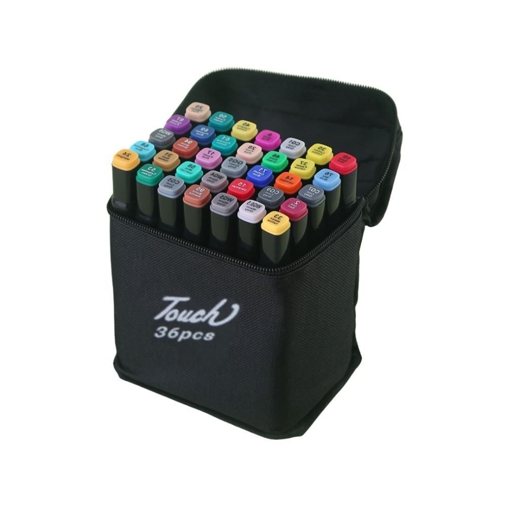 Kit 36 Canetinhas Permanente Touch - Ponta Dupla