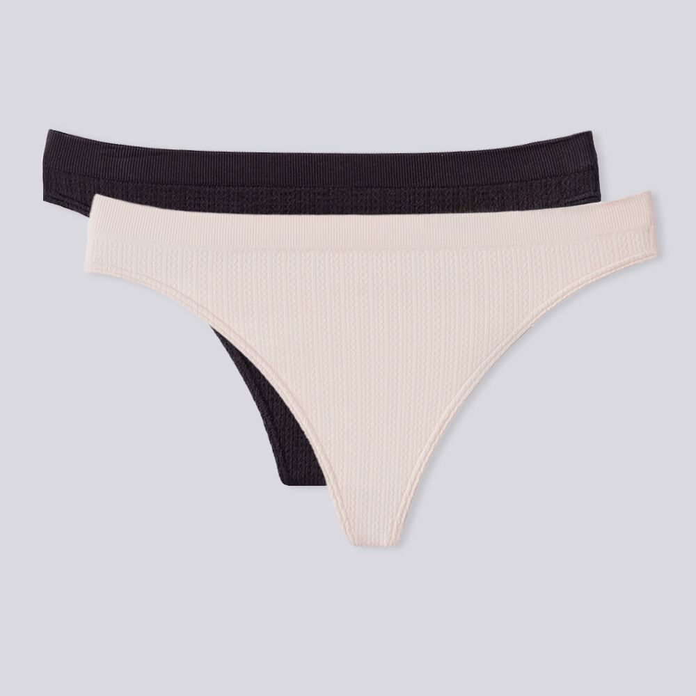 Kit Calcinha DelRio Fio Dental De Microfibra Com 2 Unidades