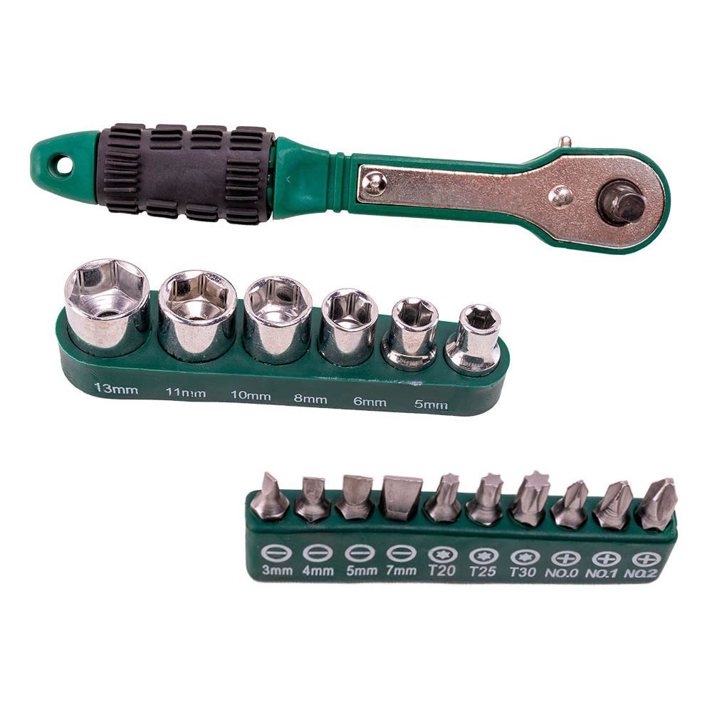 Kit Chave Com Catraca 17 Peças Meghazine - CHC2181