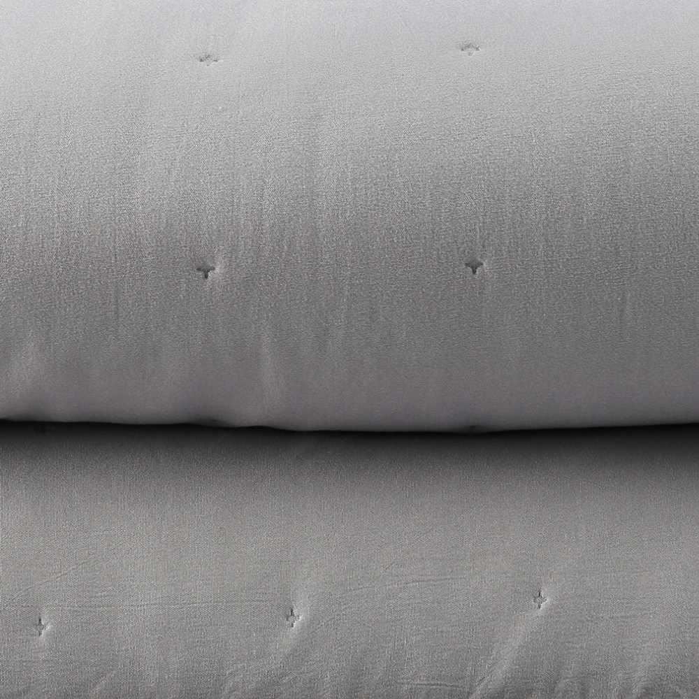 Kit Colcha Casal Elegance Havan Casa 3 Pçs - Cinza