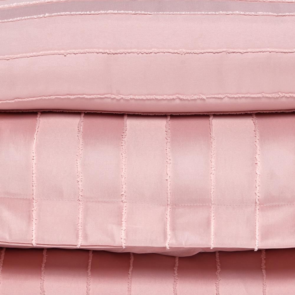 Kit Colcha Queen 100% Poliéster Lisa Premier Havan Casa 3 Pçs - Rosa