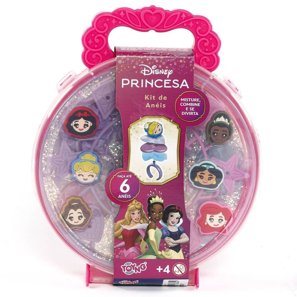 Kit Criar E Combinar Anéis Princesas Disney Toyng - 054064