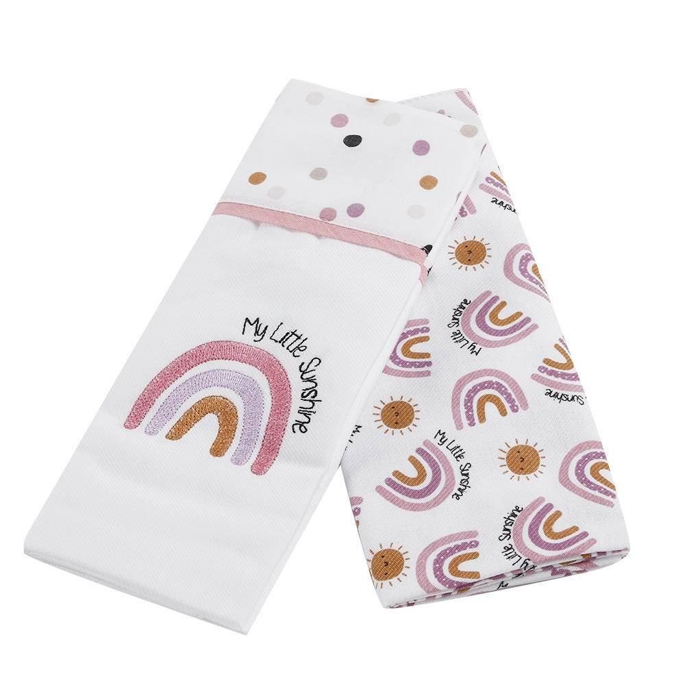 Kit Cueiro Com 2 Peças 80X80 Cm Havan Baby - Arco-Íris