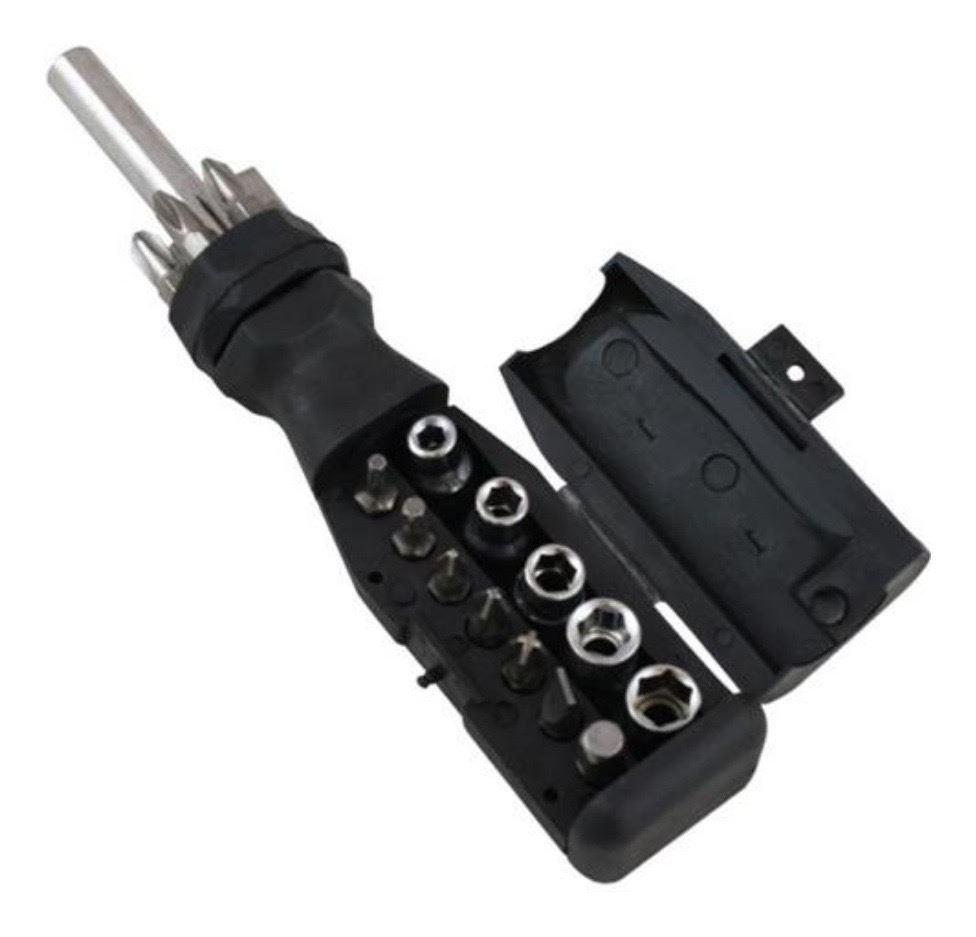 Kit De Chaves Intercambiáveis 18 Peças Meghazine - Preto