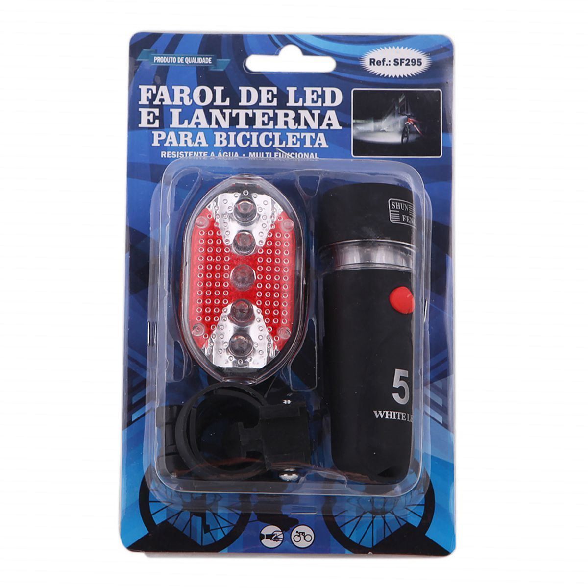 kit Lanterna LED para Bike Meghazine - SF295