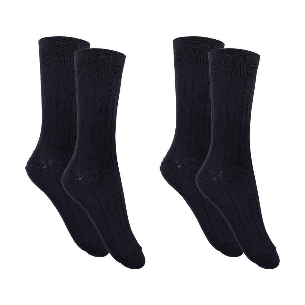 Kit Meia 02 Pares Cano Longo 39-43 Mash - Preto