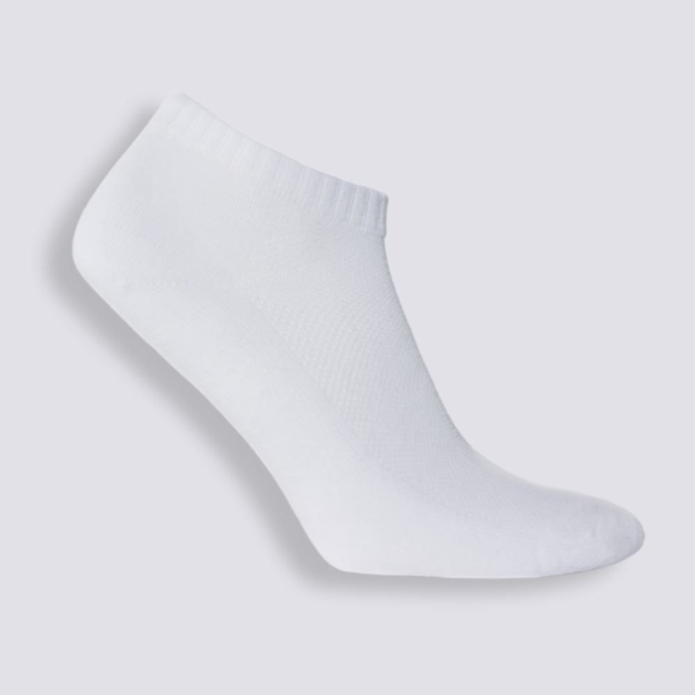 Kit Meia Feminina Com 3 Pares Cano Curto Holla - PTO/BCO/CZA