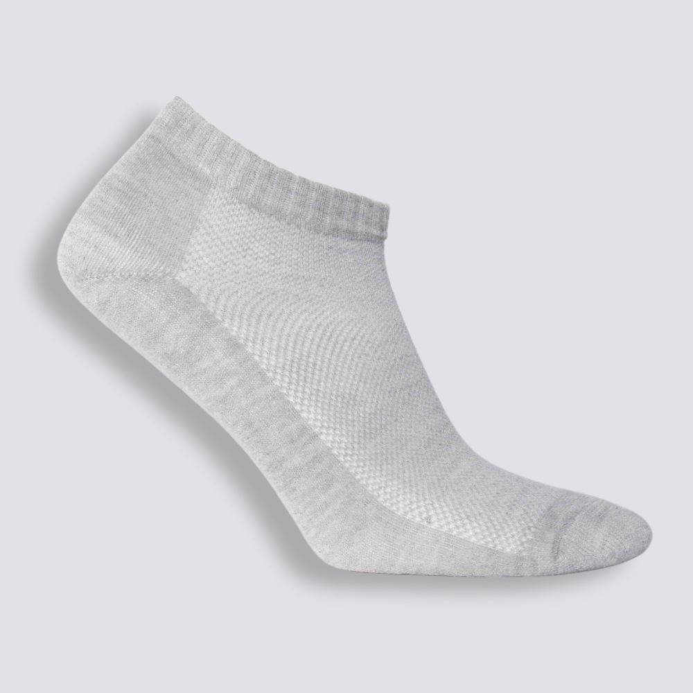 Kit Meia Feminina Com 3 Pares Cano Curto Holla - CZA/CZA/CZA