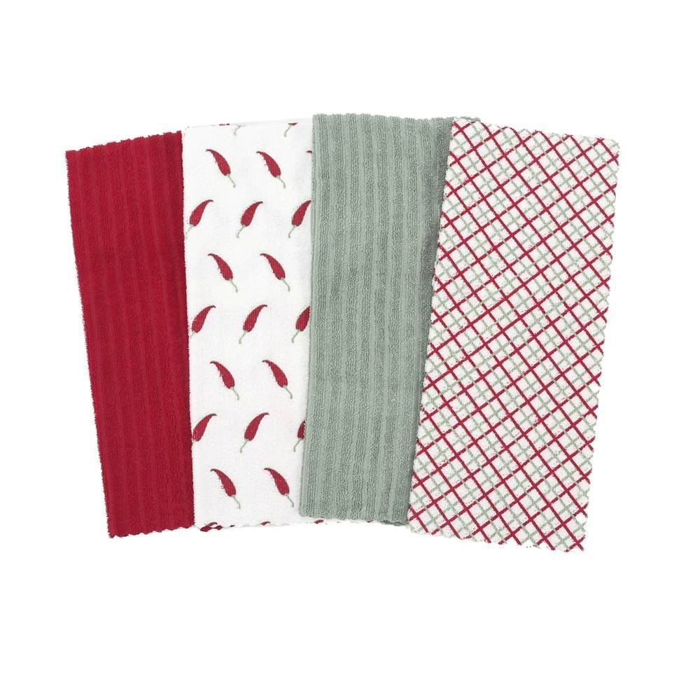 Kit Panos Multiuso Pratik 4 Peças Havan Casa - Pimenta 