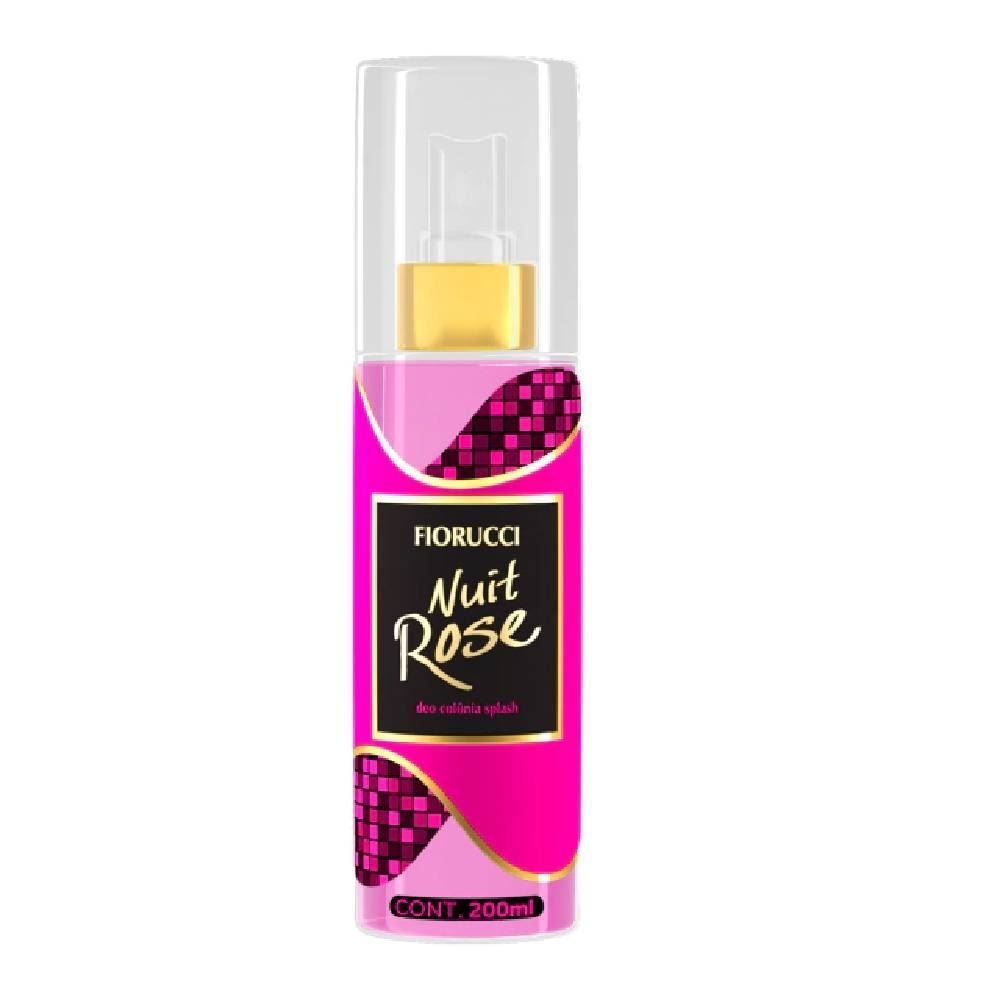 Kit Perfume Feminino Splash Nuit Rose 200Ml + Loção Hidratante 150Ml - Fiorucci