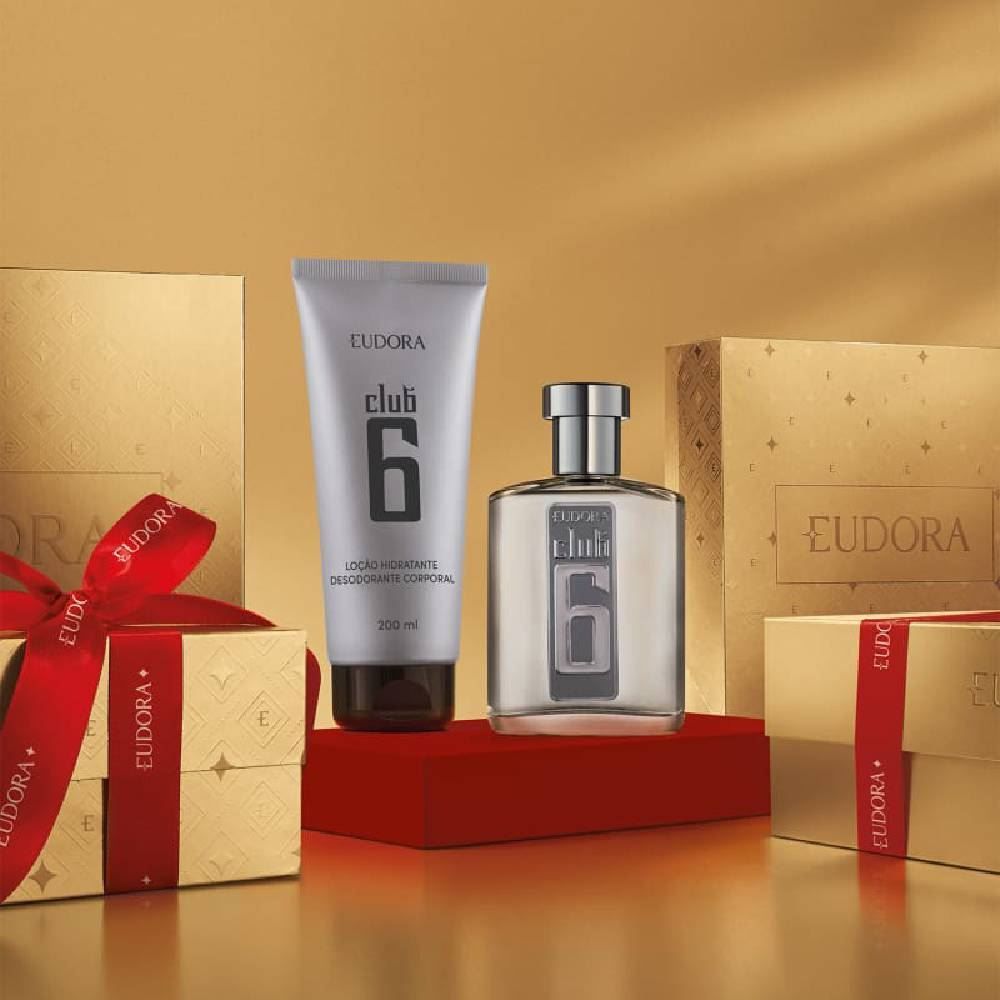 Kit Perfume Masculino Club 6 95Ml + Loção Hidratante Desodorante 200Ml - Eudora