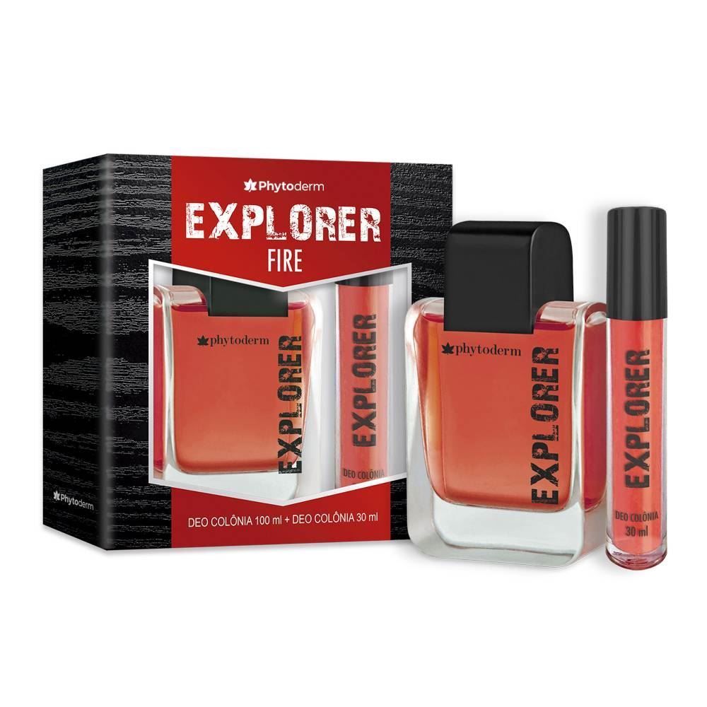 Kit Perfume Masculino Explorer Fire 100Ml + Mini Perfume 30Ml - Phytoderm