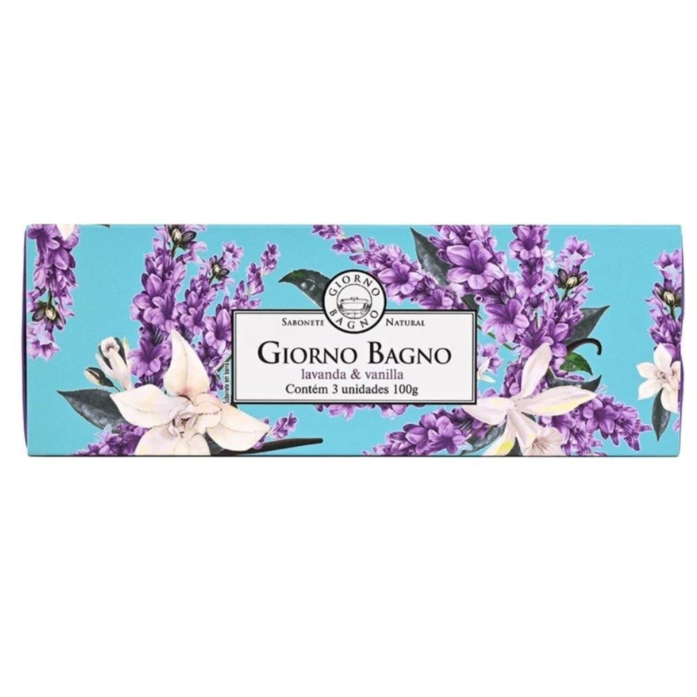 Kit Sabonete Natural Em Barra Giorno - Lavanda e Vanilla