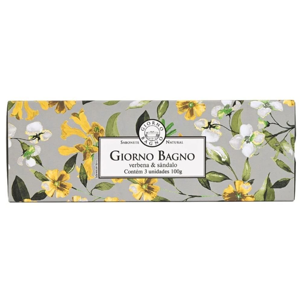 Kit Sabonete Natural Em Barra Giorno - Verbena e Sândalo