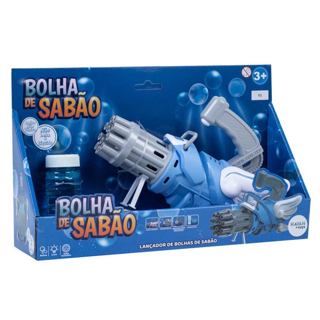 Lançador De Bolhas Sabão Azul Havan Toys - HBR0413