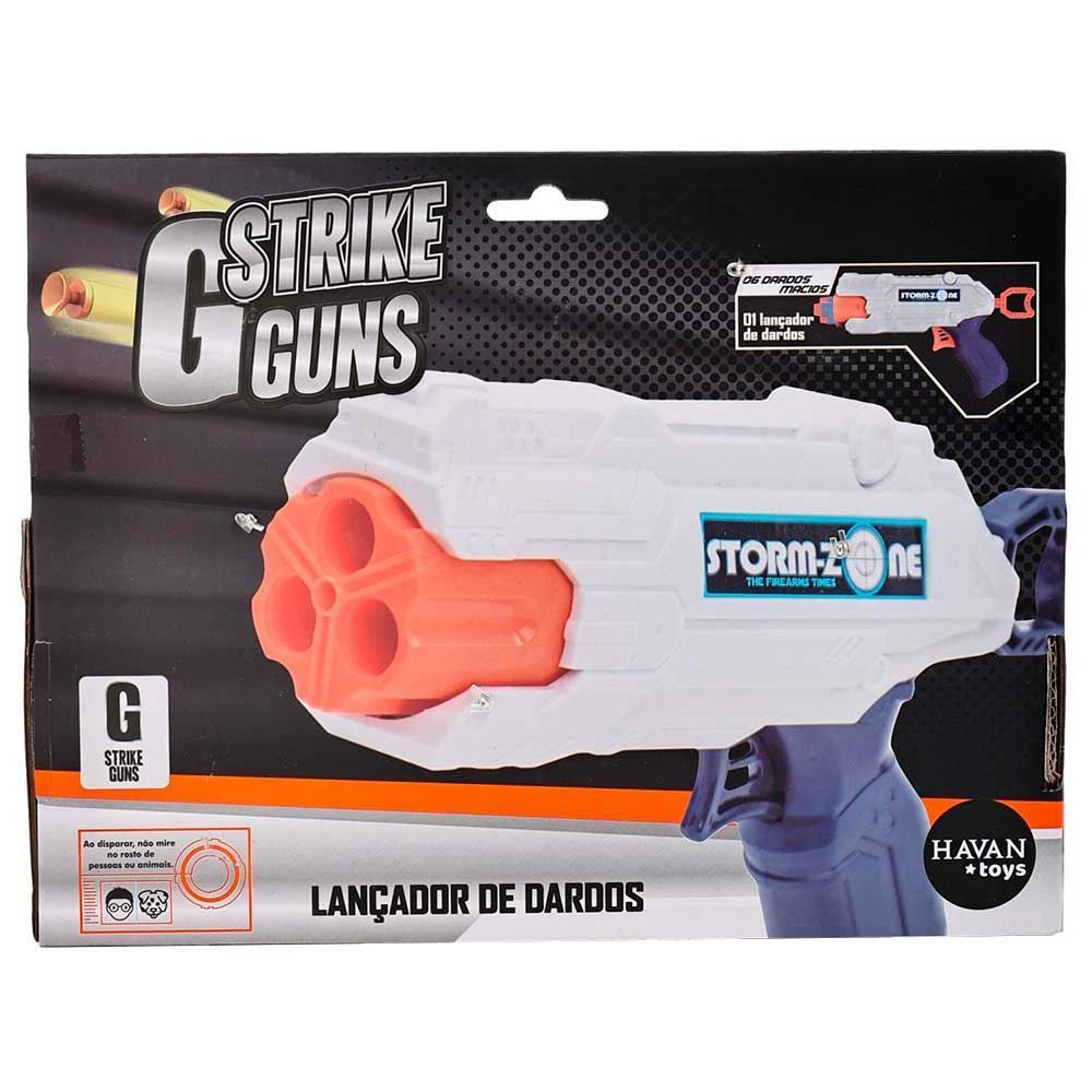 Lançador De Dardos Tambor Branco Havan Toys - HBR0299