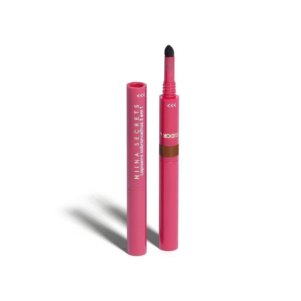 Lapiseira De Sobrancelha 3 Em 1 Niina Secrets 1,1G - Marrom Claro